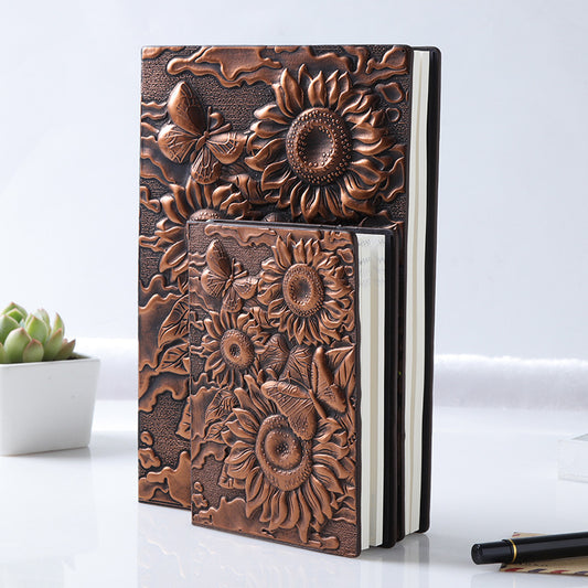 High-end PU European Style Embossed Retro Notebook