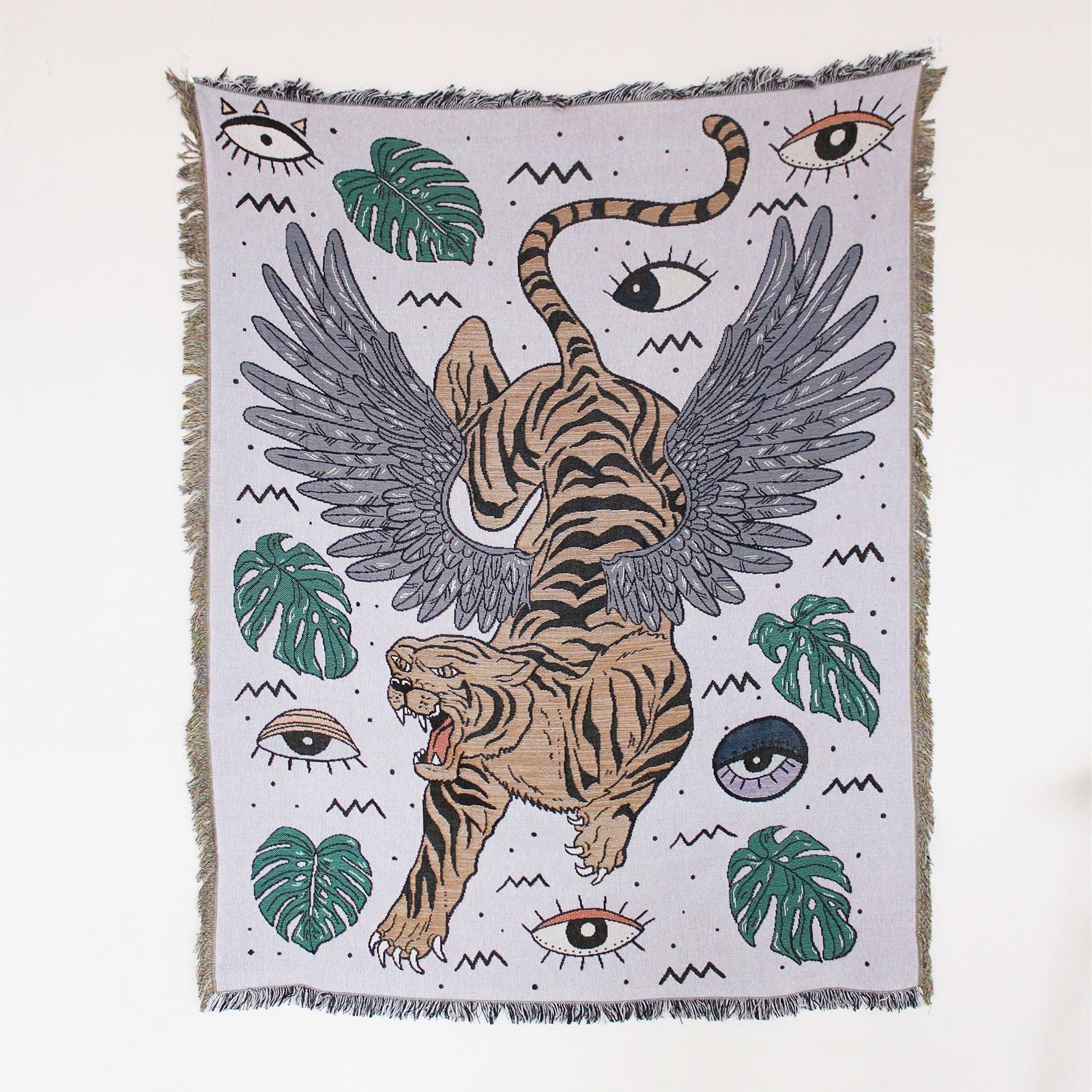 Sofa Cover Casual Boho Blanket Fringe - The Sonne Haus
