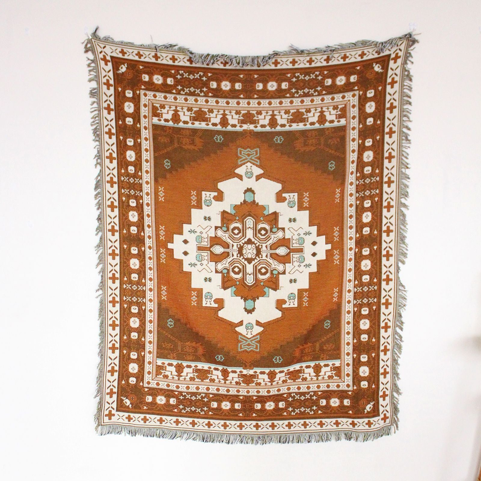 Sofa Cover Casual Boho Blanket Fringe - The Sonne Haus