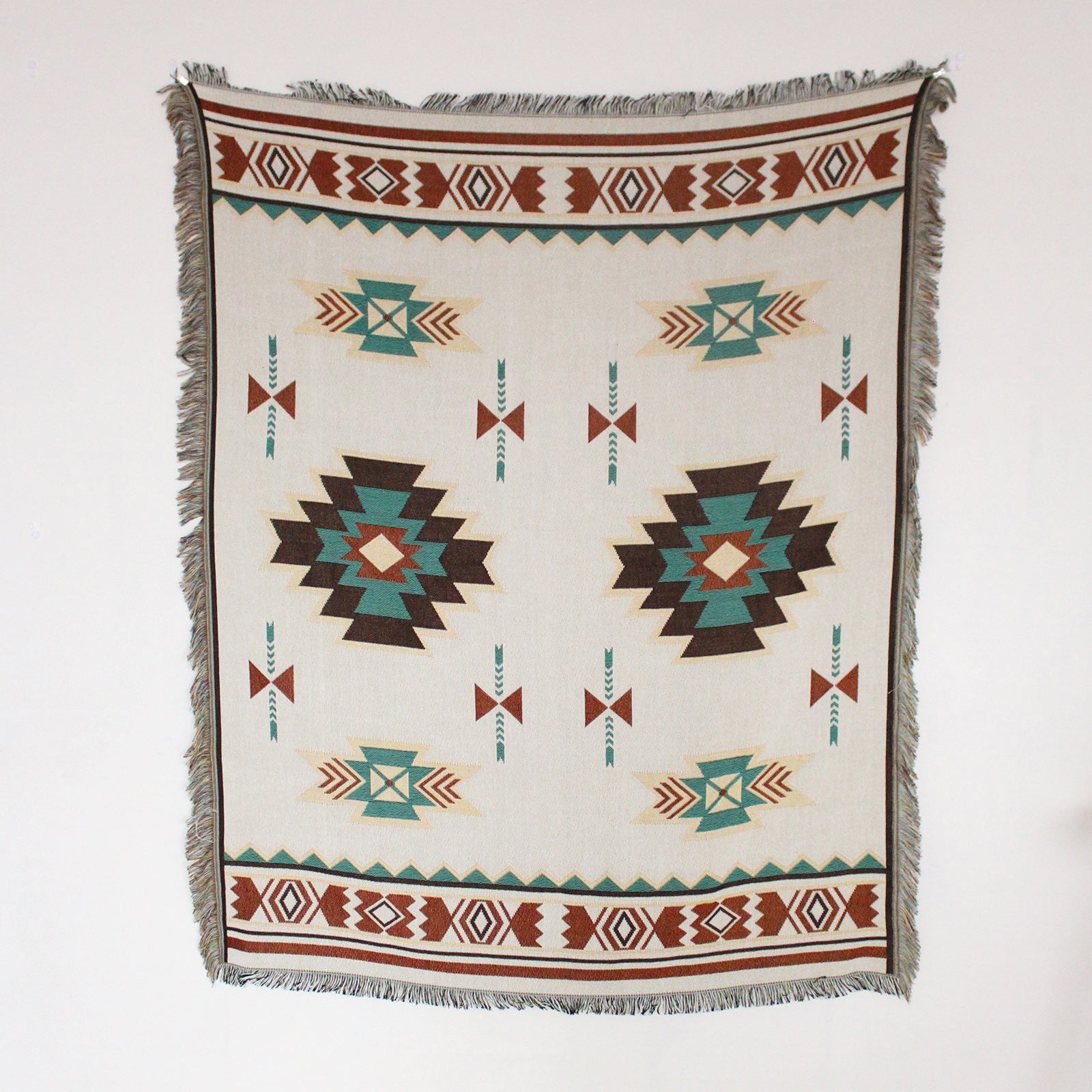 Sofa Cover Casual Boho Blanket Fringe - The Sonne Haus