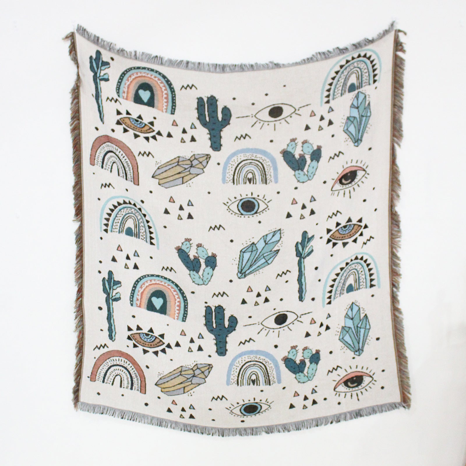 Sofa Cover Casual Boho Blanket Fringe - The Sonne Haus