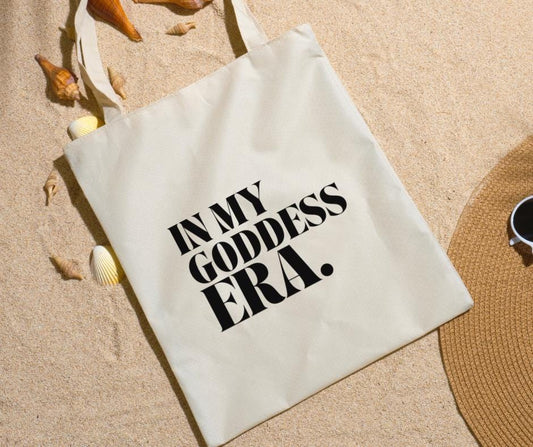 Goddess Era Tote Bag | Cute Reusable Purse | Gift for Her | Boho Bag | Eco Friendly | Everyday Use | Women's Shopping Accessory - The Sonne Haus