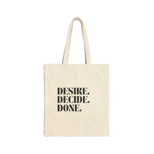 Stylish Cotton Canvas Tote Bag - Motivational Quote Tote, Reusable Shopper, Eco-Friendly Carryall, Gift for Her, Everyday Use - The Sonne Haus